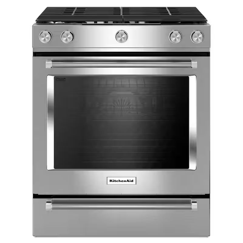 5.8 cu. ft. Slide-In Gas Range with Convection Oven in Stainless Steel X340767