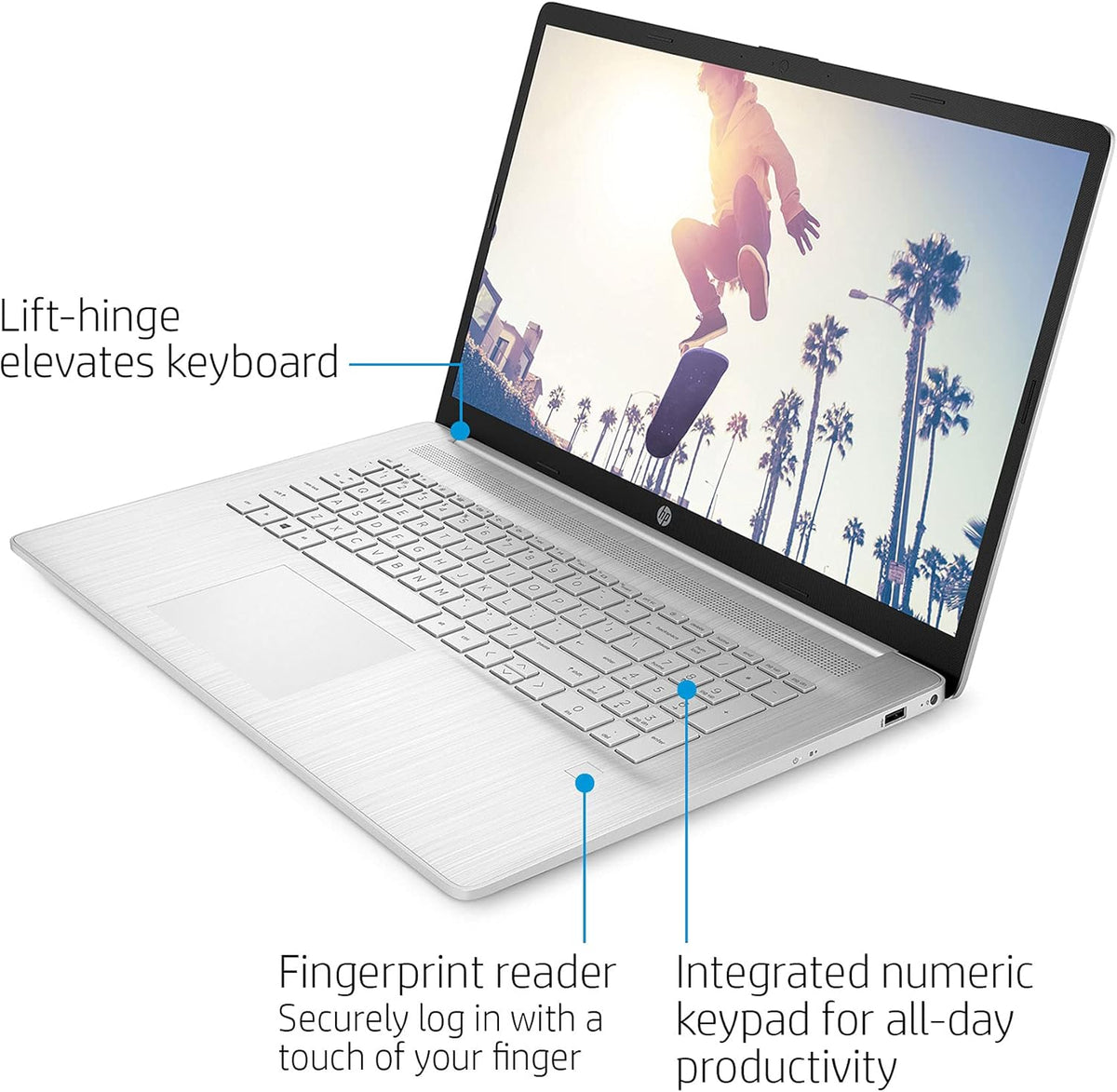 17.3" FHD Anti-Glare Display 6-Core AMD Ryzen 5 5500U Processor 8GB Ram 512GB SSD Laptop D1554